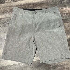 Volcom Men's Light Gray Flat Front Shorts